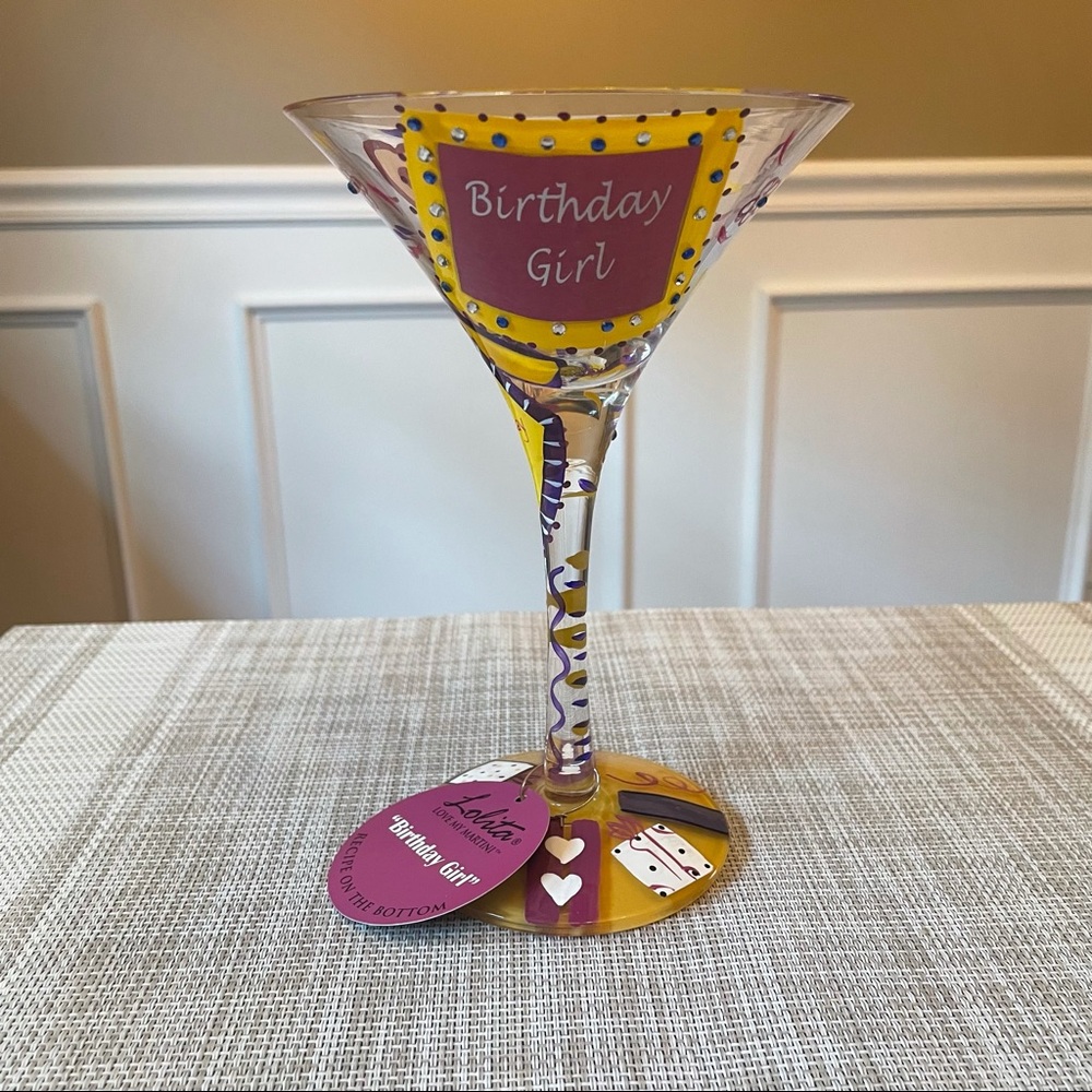 Lolita Birthday Girl Martini Glass